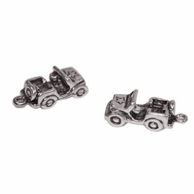 Metallanhänger Auto 21mm silber